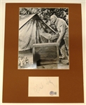 Albert Dekker Autographed Cut w/ 8x10
