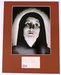 Gloria Holden Autographed Cut w/ 8x10