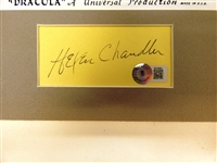 Helen Chandler Autographed Cut w/ 8x10