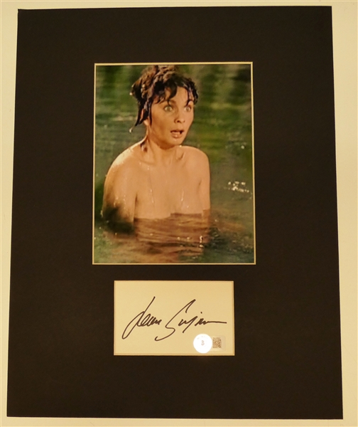 Jean Simmons Autographed Cut w/ 8x10