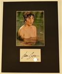 Jean Simmons Autographed Cut w/ 8x10