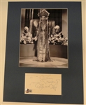 Myrna Loy Autographed Cut w/ 8x10