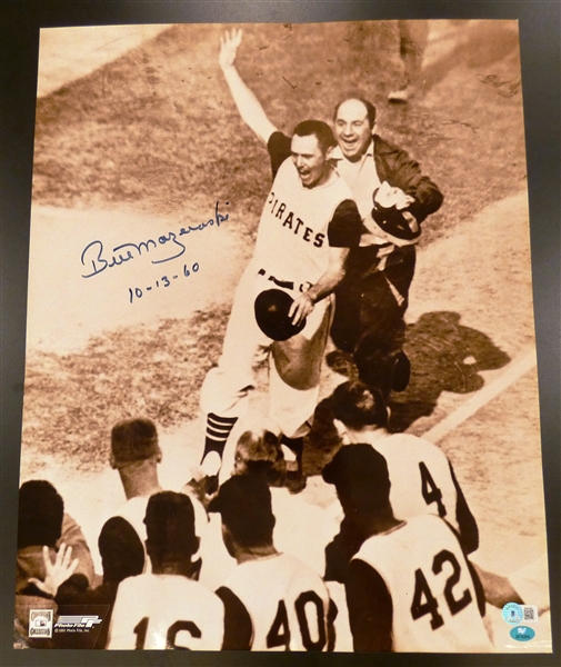 Bill Mazeroski Autographed 16x20