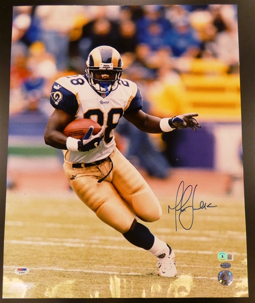 Marshall Faulk Autographed 16x20