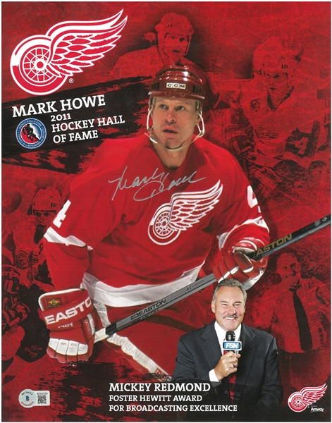 Mark Howe Autographed 11x14