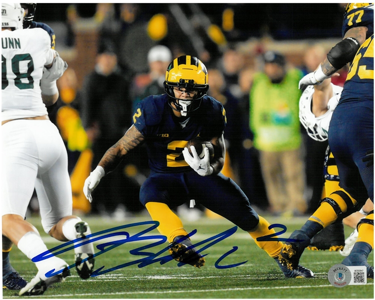 Blake Corum Autographed 8x10
