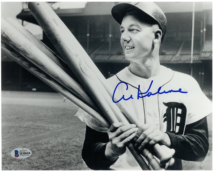 Al Kaline Autographed 8x10