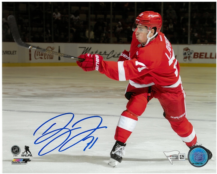 Dylan Larkin Autographed 8x10