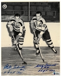 Milt Schmidt & Woody Dumart Autographed 8x10