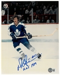 Darryl Sittler Autographed 8x10
