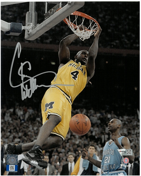 Chris Webber Autographed 8x10