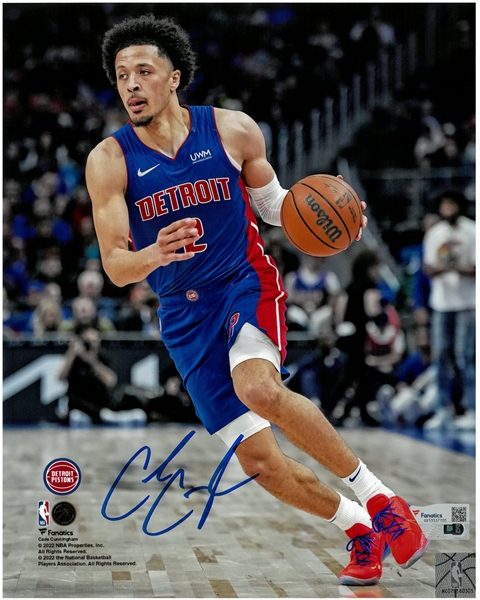 Cade Cunningham Autographed 8x10