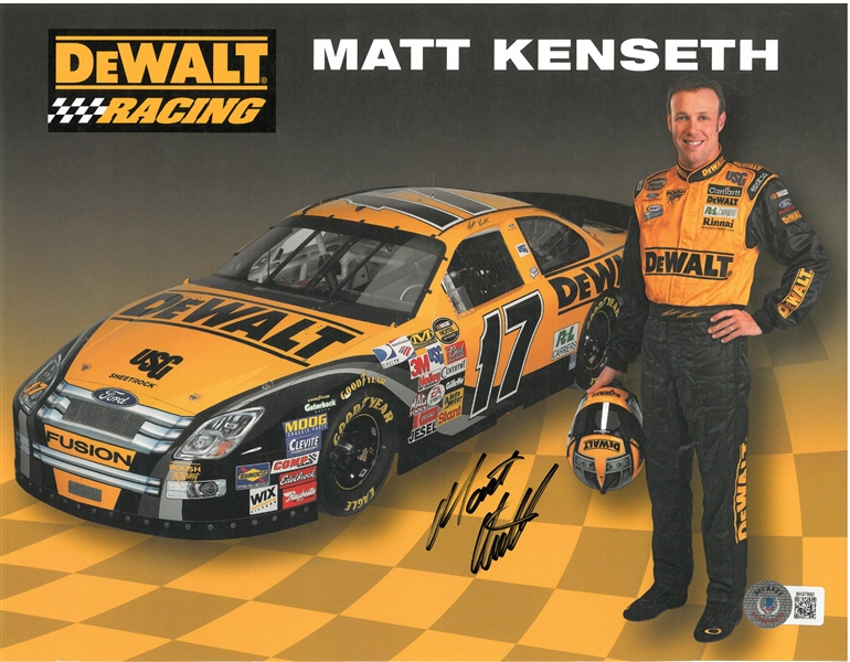 Matt Kenseth Autographed 8x10