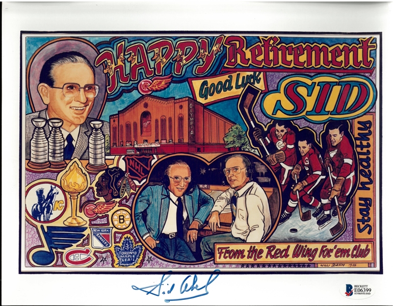 Sid Abel Autographed 8x10