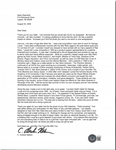 C. Andrew Nelson Signed Letter