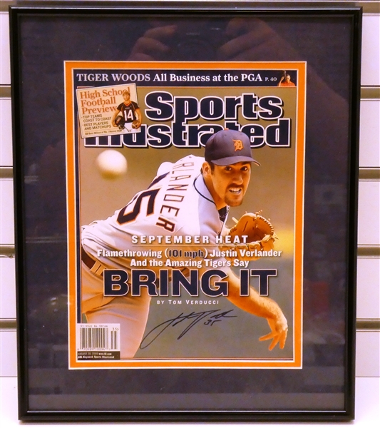 Justin Verlander Autographed Framed Sports Illustrated