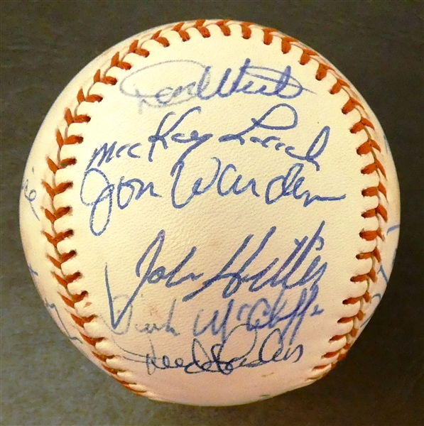 Autographed Ball Lot Detail - 1968 Detroit Tigers Autographed Ball (20 Autos)