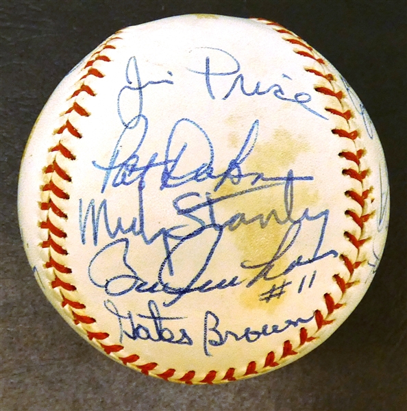 Autographed Ball Lot Detail - 1968 Detroit Tigers Autographed Ball (20 Autos)