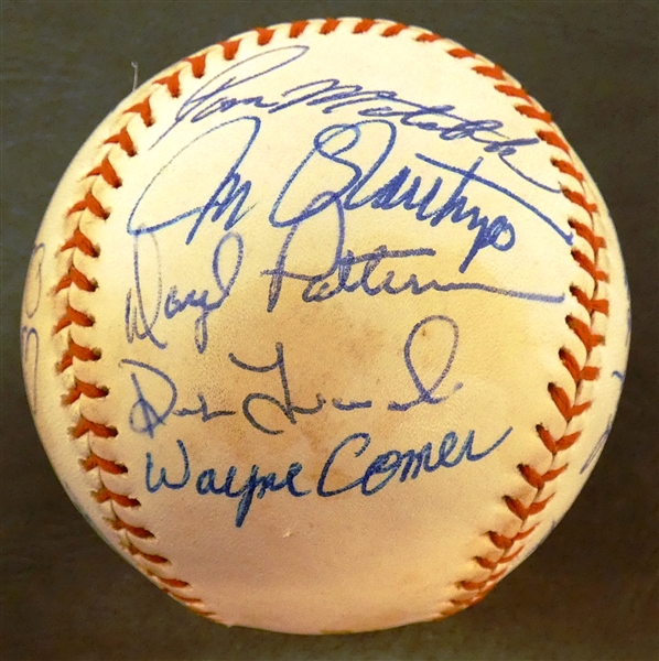 Autographed Ball Lot Detail - 1968 Detroit Tigers Autographed Ball (20 Autos)