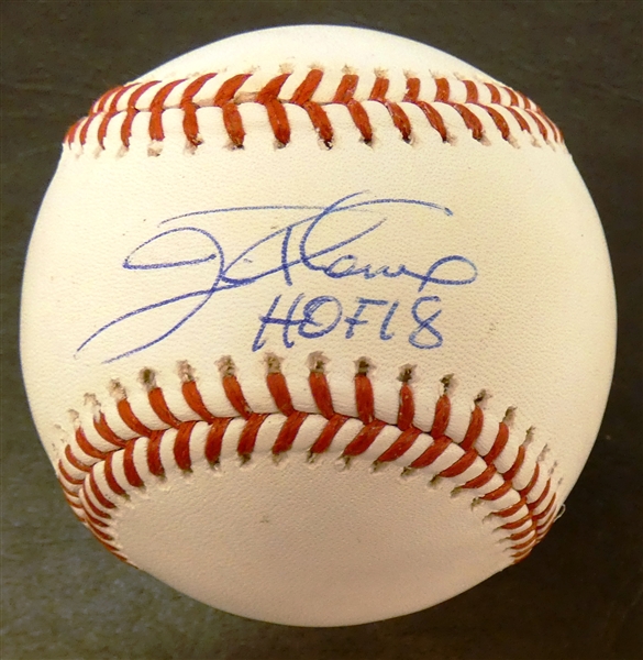 Jim Thome Autographed Baseball w HOF