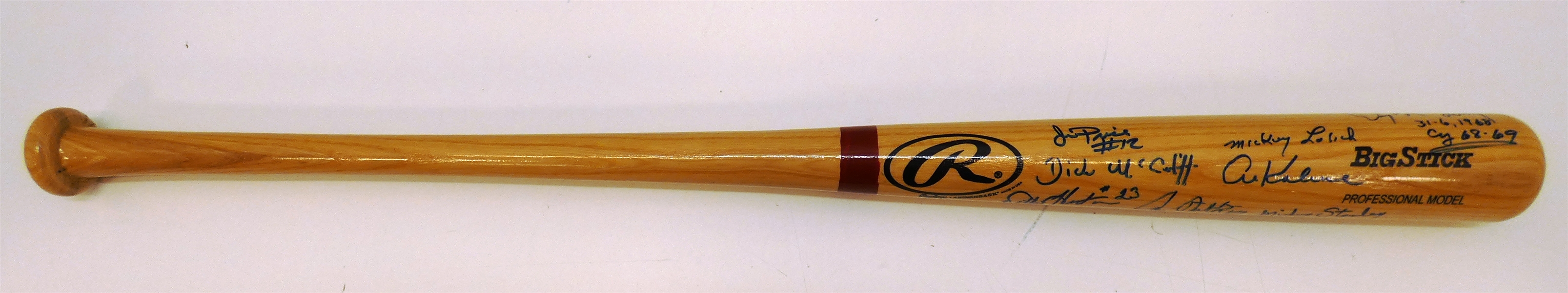 1968 Detroit Tigers Autographed Bat (16 Autos)