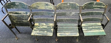 Tiger Stadium Seats - 4 Connected 1912-1977 (Pick Up Only)