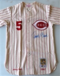 Johnny Bench Autographed Reds Mitchell & Ness Jersey