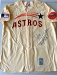 Joe Morgan Autographed Astros Mitchell & Ness Jersey