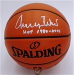 Jerry West Autographed Basketball