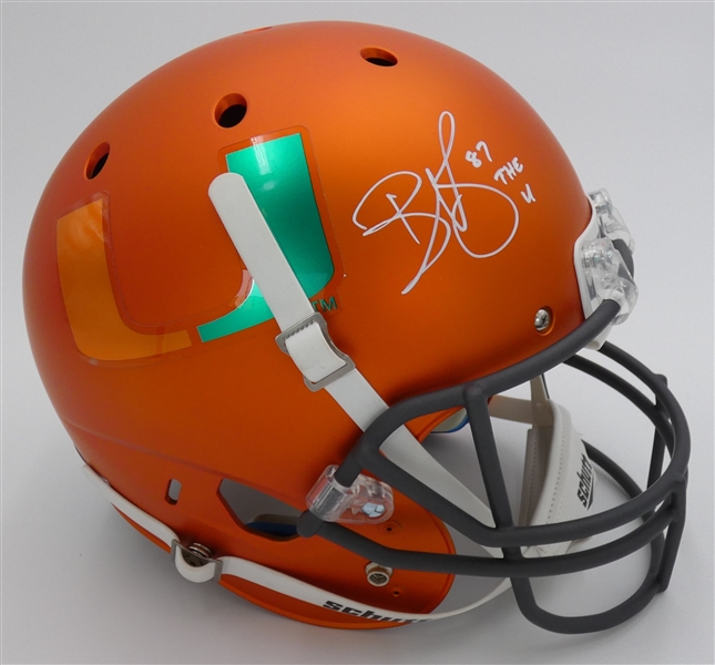 Reggie Wayne Autographed Miami Full Size Replica Helmet