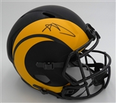 Aaron Donald Autographed Rams Full Size Replica Helmet