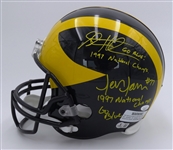 Steve Hutchinson & Jon Jansen Autographed Michigan Full Size Replica Helmet
