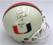 Vinny Testaverde Autographed Miami Full Size Authentic Helmet