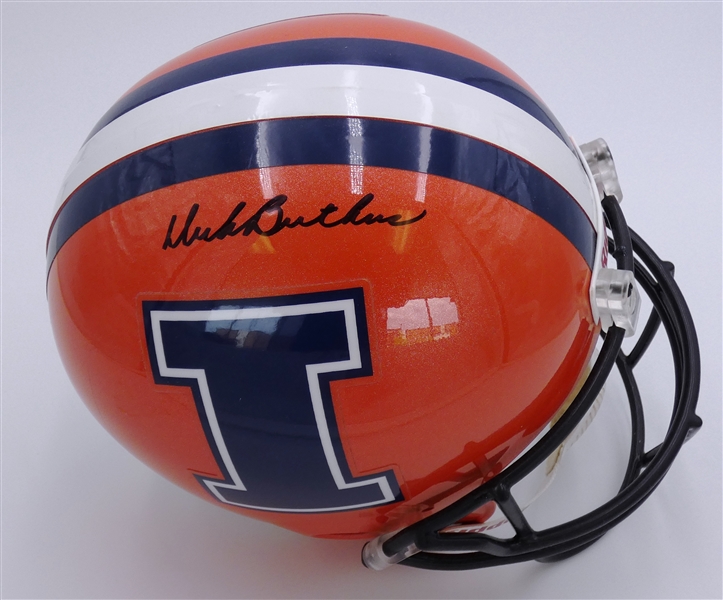 Dick Butkus Autographed Illinois Full Size Replica Helmet