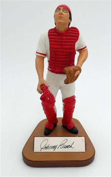 Johnny Bench Autographed Gartlan Figurine