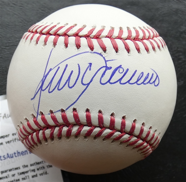 Julio Franco Autographed Baseball