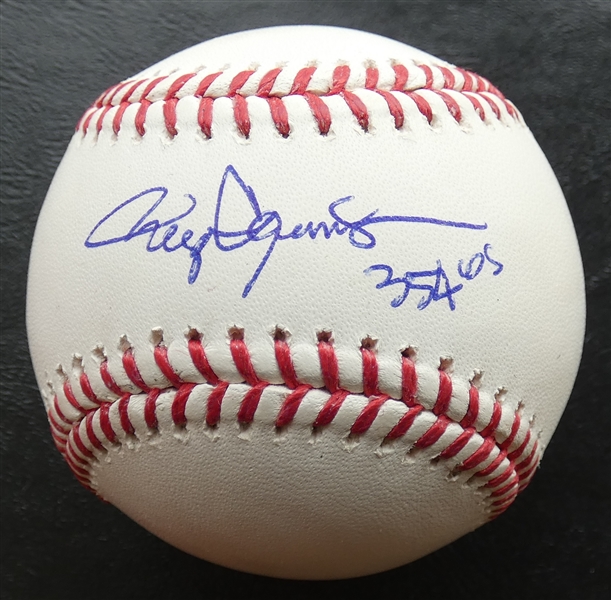 Roger Clemens Autographed Baseball w/ 354 Ws