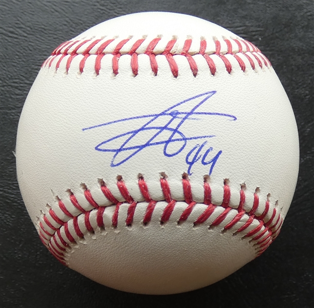 Julio Rodriguez Autographed Baseball