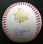 A.J. Hinch Autographed 2017 World Series Baseball