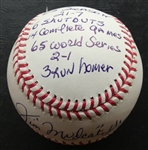 Jim "Mudcat" Grant Autographed Inscribed Baseball