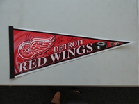 Detroit Red Wings Pennant Autographed by 5