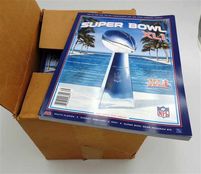 Super Bowl XLI Program Lot of 17