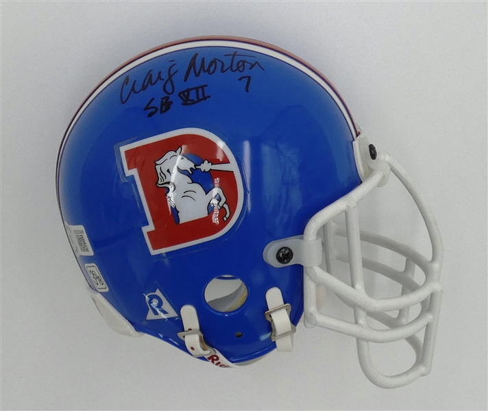 Craig Morton Autographed Broncos Mini Helmet