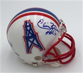 Elvin Bethea Autographed Oilers Mini Helmet