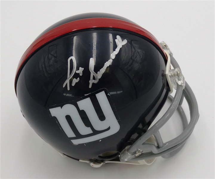 Pat Summerall Autographed Giants Mini Helmet