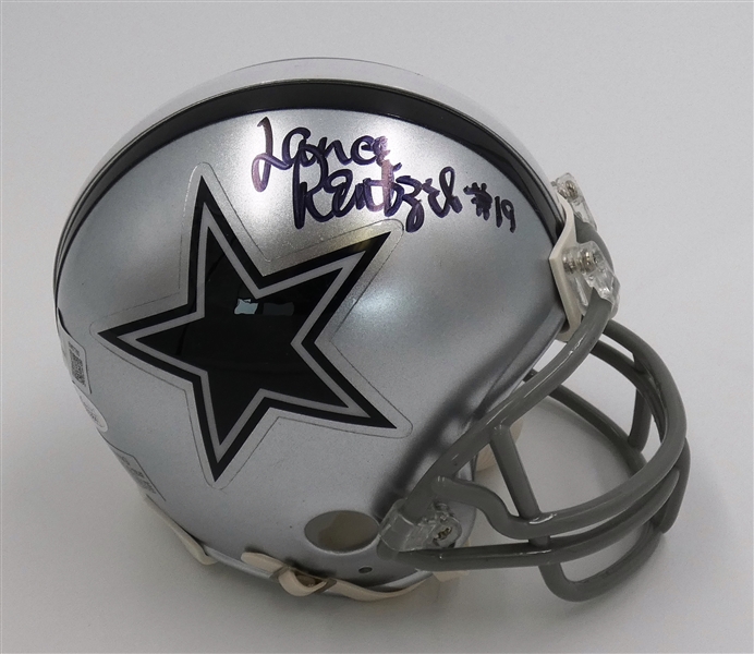 Lance Rentzel Autographed Cowboys Mini Helmet