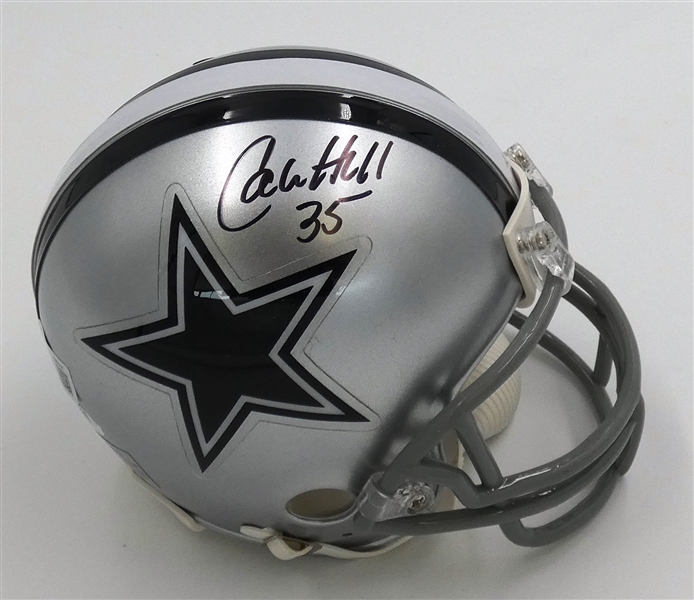 Calvin Hill Autographed Cowboys Mini Helmet