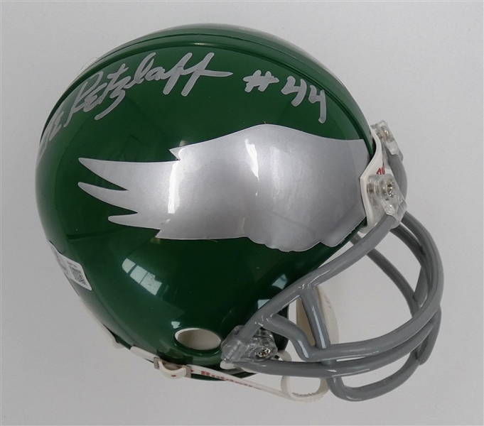 Pete Retzlaff Autographed Eagles Mini Helmet