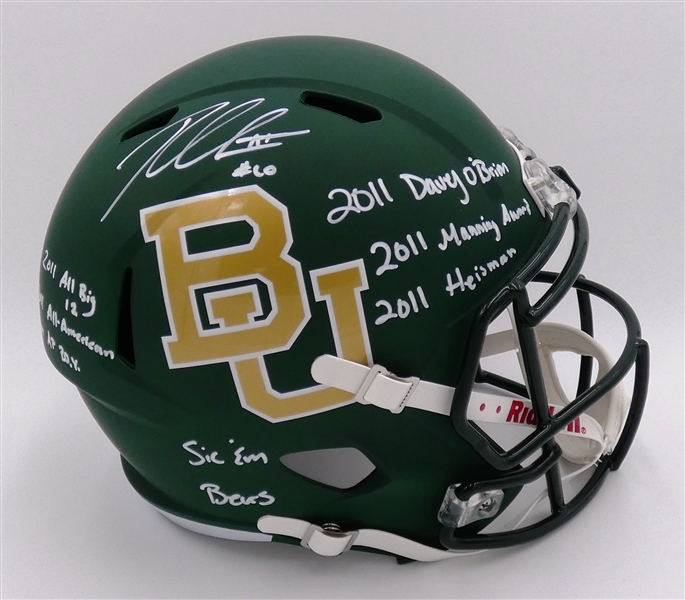 Robert Griffin III Autographed Baylor Full Size Replica Helmet