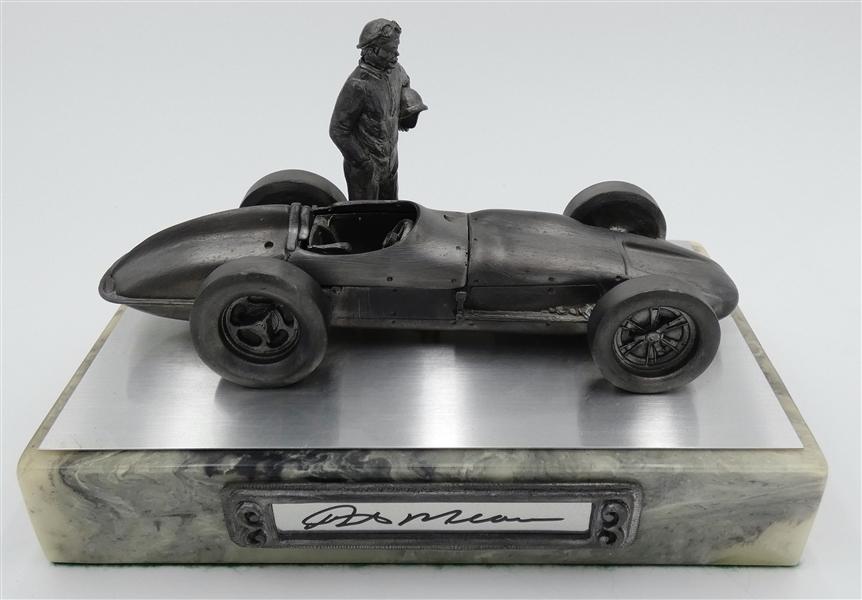 Rick Mears Autographed Pewter Michael Ricker Figurine